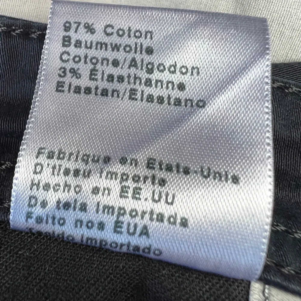 AG Adriano Goldschmied The Protege Straight Leg Mens Jeans 36x34 Black Stretch‎